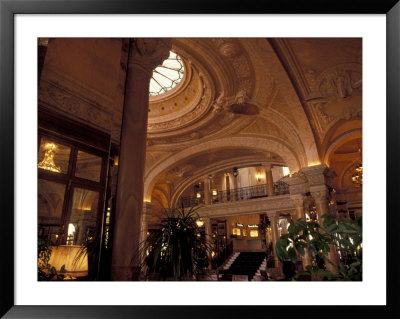 Interior Details Of Hotel De Paris, Monte Carlo, Monaco by Nik Wheeler Pricing Limited Edition Print image