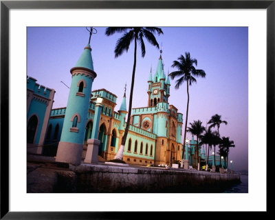 Sunset Over Fairyland: View Of The Facade And Entrance To Ilha Fiscal, Rio De Janeiro, Brazil by John Maier Jr. Pricing Limited Edition Print image