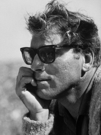 Actor Burt Lancaster Wearing Sunglasses, Watching The 3Rd Game Of The 1959 World Series by Grey Villet Pricing Limited Edition Print image