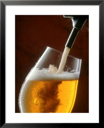 Pouring A Glass Of Beer From The Tap by Jan-Peter Westermann Pricing Limited Edition Print image