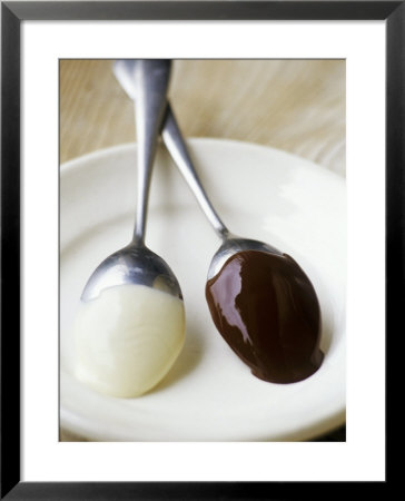 White And Dark Couverture On Spoons by Debi Treloar Pricing Limited Edition Print image