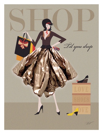 Shop Til You Drop by Dominique Vari Pricing Limited Edition Print image