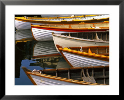 Boats At The Wooden Boat Center, Lake Union, Seattle, Washington, Usa by Tom Haseltine Pricing Limited Edition Print image