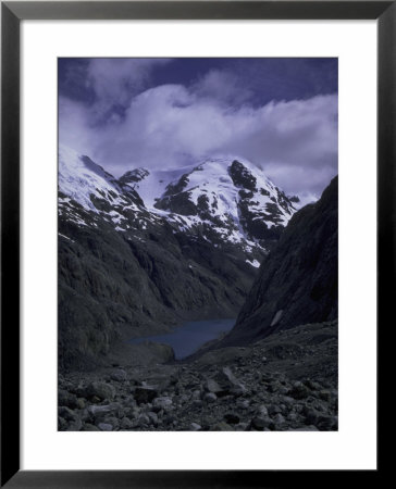 Snowy Mountains With Lake, Chile by Michael Brown Pricing Limited Edition Print image