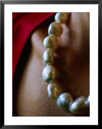 Mother Of Pearl Necklace From Paspaley Pearling Company, Broome, Australia by John Banagan Pricing Limited Edition Print image