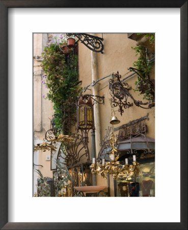 Antique Shop, Corso Umberto 1, Taormina, Sicily, Italy by Walter Bibikow Pricing Limited Edition Print image
