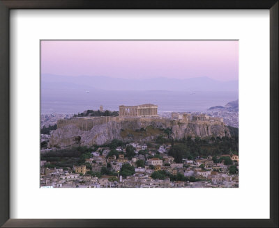 The Parthenon And Acropolis From Lykavitos, Unesco World Heritage Site, Athens, Greece, Europe by Gavin Hellier Pricing Limited Edition Print image
