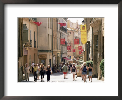 People In The Rue Gaston-De-Saporta, Aix-En-Provence, Bouches Du Rhone, Provence, France by Ruth Tomlinson Pricing Limited Edition Print image