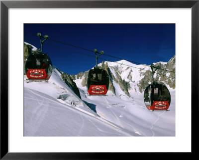 Valle Blanche Aerial Tramway Cabins, Rhone-Alpes, France by John Elk Iii Pricing Limited Edition Print image