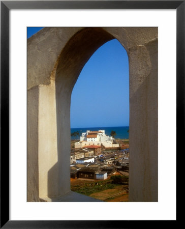 St George's Castle Through Arched Window At St Jago Fort, Elmina Castle, Elmina, Ghana by Alison Jones Pricing Limited Edition Print image