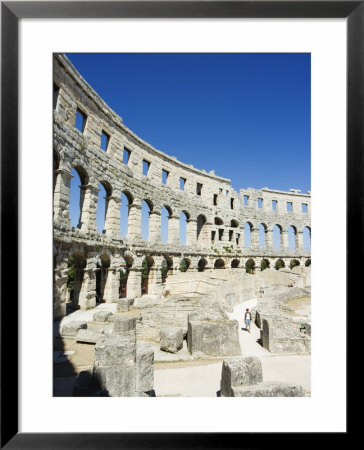 Arched Walls And Columns Of 1St Century Roman Amphitheatre, Pula, Istria Coast, Croatia by Christian Kober Pricing Limited Edition Print image