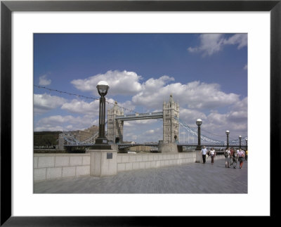 View Of Tower Bridge From The Embankment, London, England, United Kingdom by David Hughes Pricing Limited Edition Print image