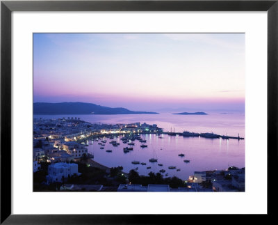 Evening View Over Mykonos, Cyclades, Greek Islands, Greece by Hans Peter Merten Pricing Limited Edition Print image