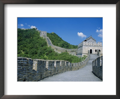 Great Wall, Restored Section With Watchtowers, Mutianyu, Near Beijing, China by Anthony Waltham Pricing Limited Edition Print image