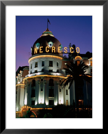 Hotel Negresco At Night, Nice, Provence-Alpes-Cote D'azur, France by David Tomlinson Pricing Limited Edition Print image