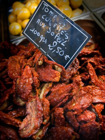 Dried Tomatoes On Display In Old Nice, Cote D'azure, France by Robert Eighmie Pricing Limited Edition Print image