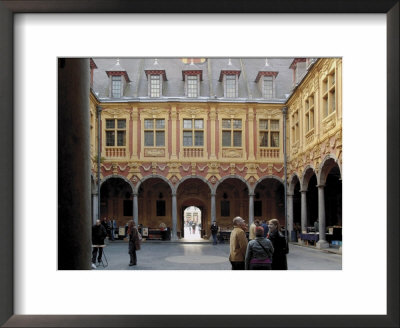 Tourists Inside The Flemish Vielle Bourse (Old Mint), Lille, Nord, France by David Hughes Pricing Limited Edition Print image