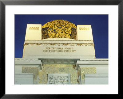 Detail Of The Exterior Of The Dome Of The Art Nouveau Secession Building, Vienna, Austria by Richard Nebesky Pricing Limited Edition Print image