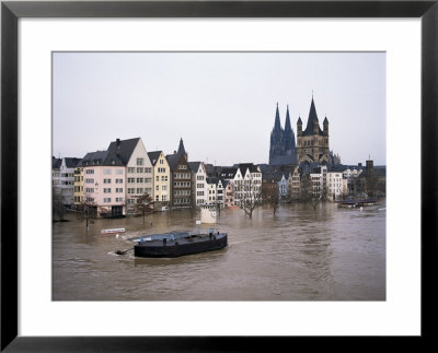 Floods In 1995, River Rhine, Cologne (Koln), Germany by Hans Peter Merten Pricing Limited Edition Print image