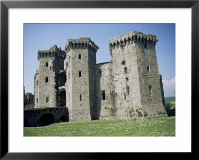 Raglan Castle, Monmouthshire, Wales, United Kingdom by David Hunter Pricing Limited Edition Print image