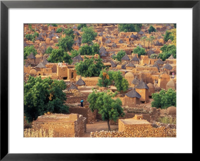 View Of The Dogon Village Of Songo, Mali by Janis Miglavs Pricing Limited Edition Print image