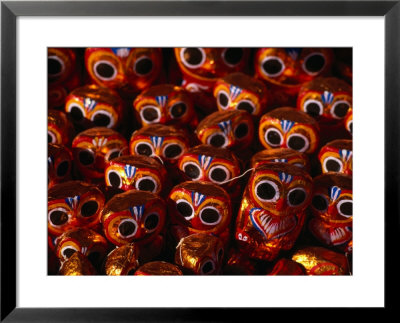 Papier Mache Owls For Sale, Bagan, Mandalay, Myanmar (Burma) by Anders Blomqvist Pricing Limited Edition Print image