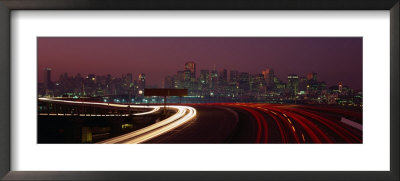 Freeway With The City In The Background, San Francisco, California, Usa by Thomas Winz Pricing Limited Edition Print image