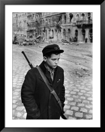Hungarian Freedom Fighter During Revolution Against Soviet Backed Government by Michael Rougier Pricing Limited Edition Print image