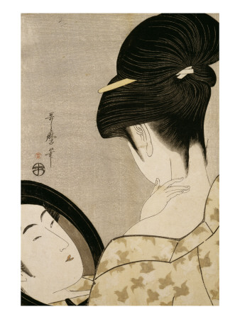Woman Powdering Her Neck by Utamaro Kitagawa Pricing Limited Edition Print image