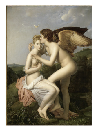 Psyche And Cupid, Also Called Psyche Receiving Cupid's First Kiss, 1797 by Francois Gerard Pricing Limited Edition Print image