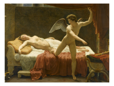 Psyche And Amor, Close-Up, 1817 by Francois-Edouard Picot Pricing Limited Edition Print image