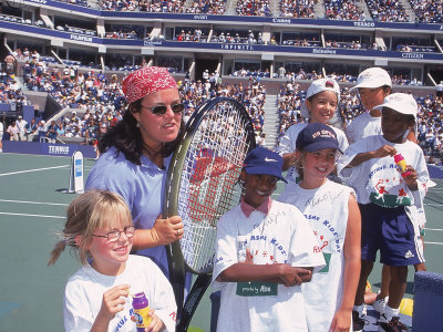 Television Personality Rosie O'donnell And Children At Arthur Ashe Kids Day Benefit by Dave Allocca Pricing Limited Edition Print image