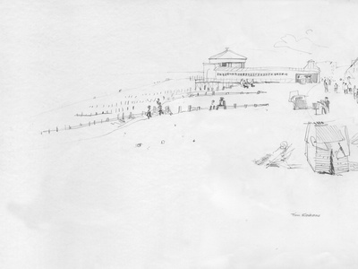 Worthing Beach by Tim Kahane Pricing Limited Edition Print image