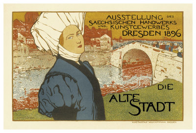 Exhibition Of Saxon Artisanry And Commercial Art, Dresden, C.1896 by Otto Fischer Pricing Limited Edition Print image