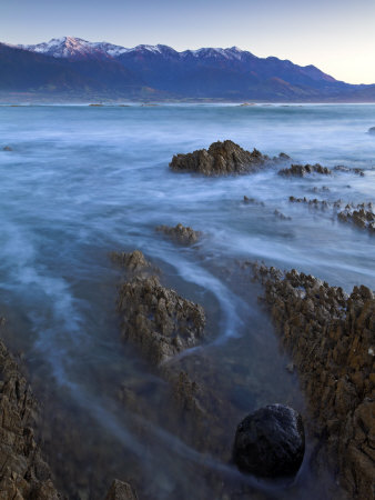 Jagged Rock Formations On The Kaikoura Coast, Kaikoura, South Island, New Zealand, Pacific by Adam Burton Pricing Limited Edition Print image