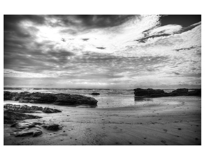 Black And White Beach by Nish Nalbandian Pricing Limited Edition Print image