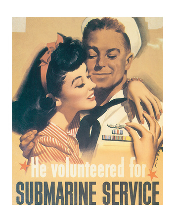 He Volunteered For Submarine Service by Jon Whitcomb Pricing Limited Edition Print image