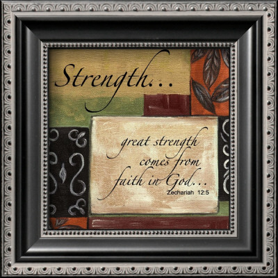 Words To Live By, Décor, Strength by Debbie Dewitt Pricing Limited Edition Print image