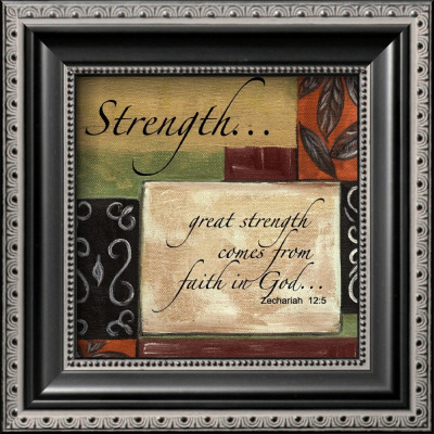 Words To Live By, Decor, Strength by Debbie Dewitt Pricing Limited Edition Print image