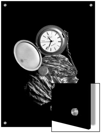 Open Pocket Watch And Rock by I.W. Pricing Limited Edition Print image
