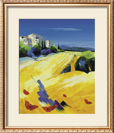 Arrival At Gordes by Richard Moisan Pricing Limited Edition Print image