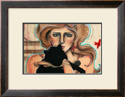 The Girl And The Kitty I by Vicky Filiault Pricing Limited Edition Print image