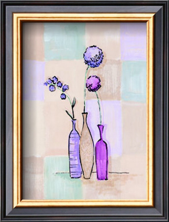 Modern Vases With Alliums by Josephine French Pricing Limited Edition Print image