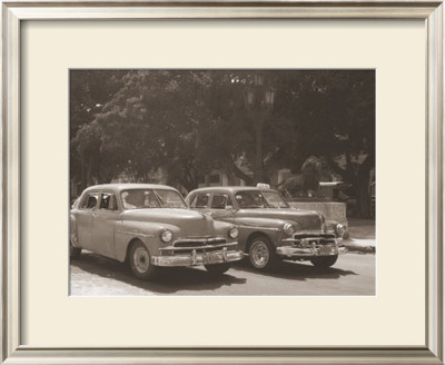 Car And Taxi Near Light by Nelson Figueredo Pricing Limited Edition Print image