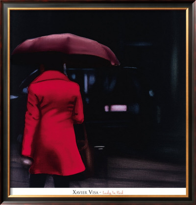 Lady In Red by Xavier Visa Pricing Limited Edition Print image