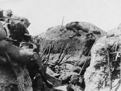 Turkish Dead On The Bank Of Lone Pine At Gallipoli During World War I by Robert Hunt Pricing Limited Edition Print image