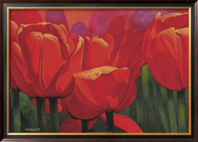 Red Time For Tulips by Christian Pricing Limited Edition Print image