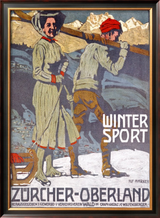Winter Sport, Zurcher, Oberland by Marxer Pricing Limited Edition Print image