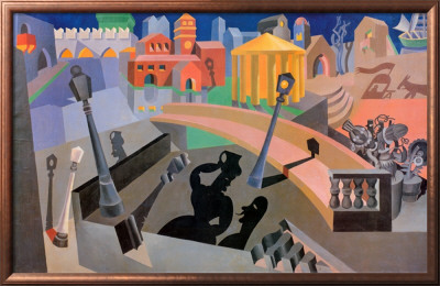 Mechanized City From The Shadows, 1920 by Fortunato Depero Pricing Limited Edition Print image