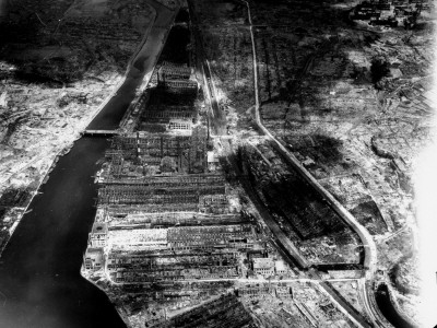 Ruins Of The Mitsubishi Factory Amidst Devastation After Us Dropped The Atomic Bomb, Ending Wwii by George Silk Pricing Limited Edition Print image